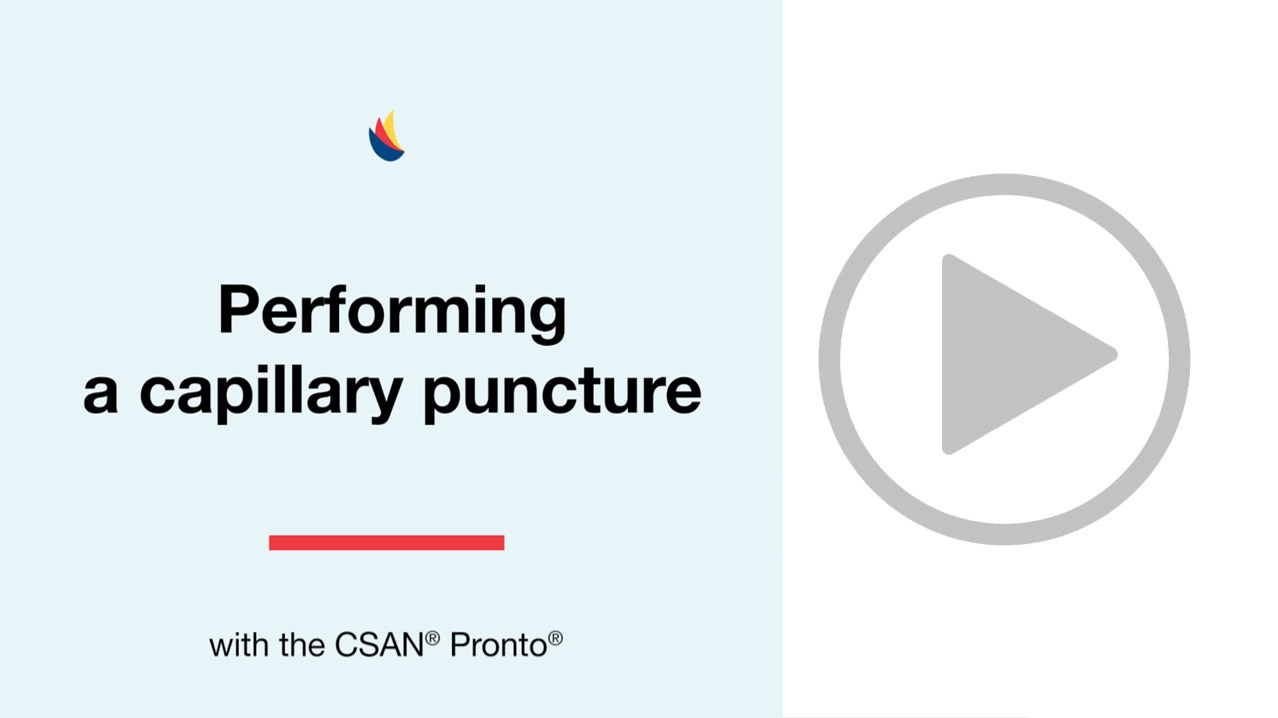 Performing a capillary puncture